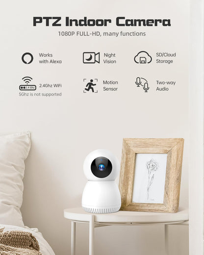 2.4G WiFi Smart Video Baby Monitor Cameras for Home Security Indoor