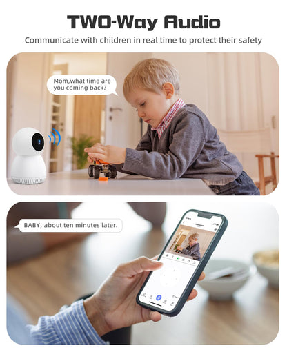 2.4G WiFi Smart Video Baby Monitor Cameras for Home Security Indoor